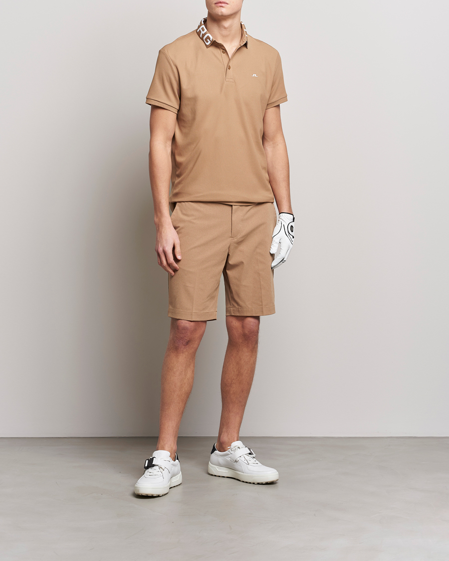 Herr | Pikéer | J.Lindeberg | Gus Regular Polo Tiger Brown