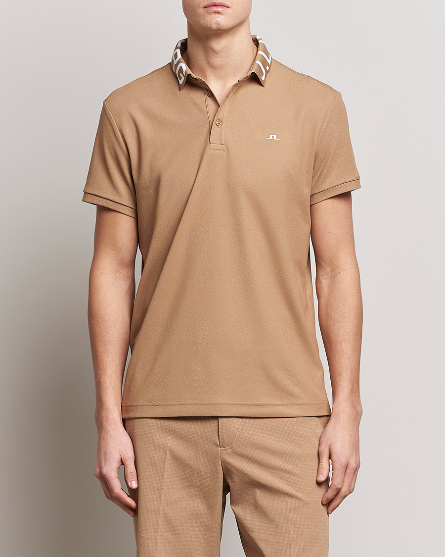 Herr | Pikéer | J.Lindeberg | Gus Regular Polo Tiger Brown