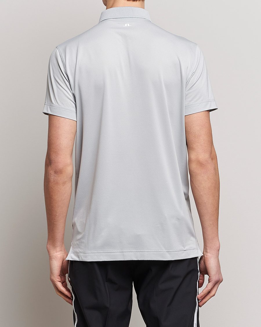 Herr | Pikéer | J.Lindeberg | Bridge Regular Fit Polo High Rise Grey