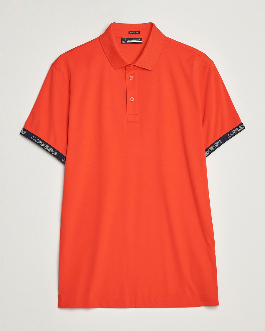 Herr | Pikéer | J.Lindeberg | Guy Regular Fit Polo Fiery Red