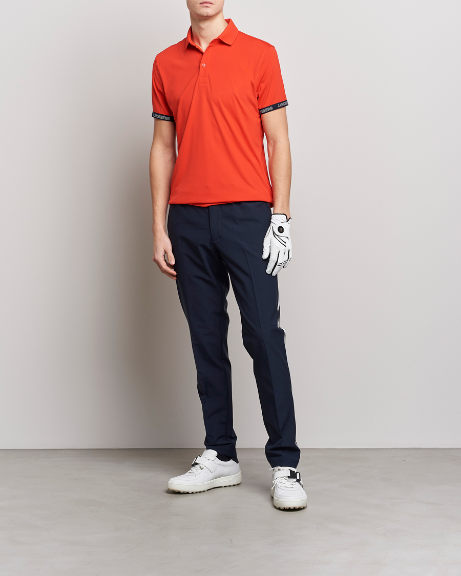 Herr | Pikéer | J.Lindeberg | Guy Regular Fit Polo Fiery Red