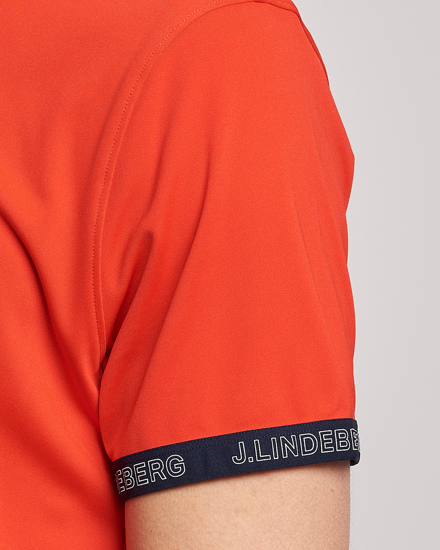 Herr | Pikéer | J.Lindeberg | Guy Regular Fit Polo Fiery Red