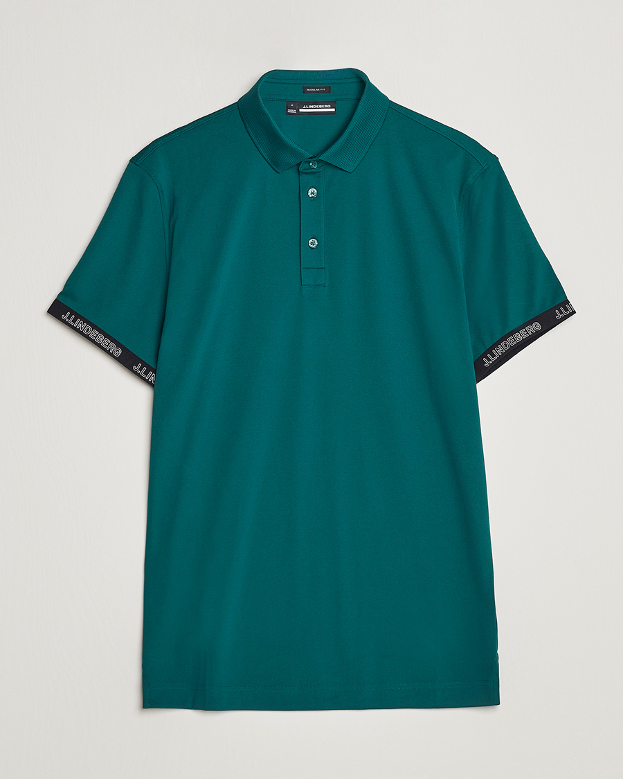 Herr | Pikéer | J.Lindeberg | Guy Regular Fit Polo Rain Forest