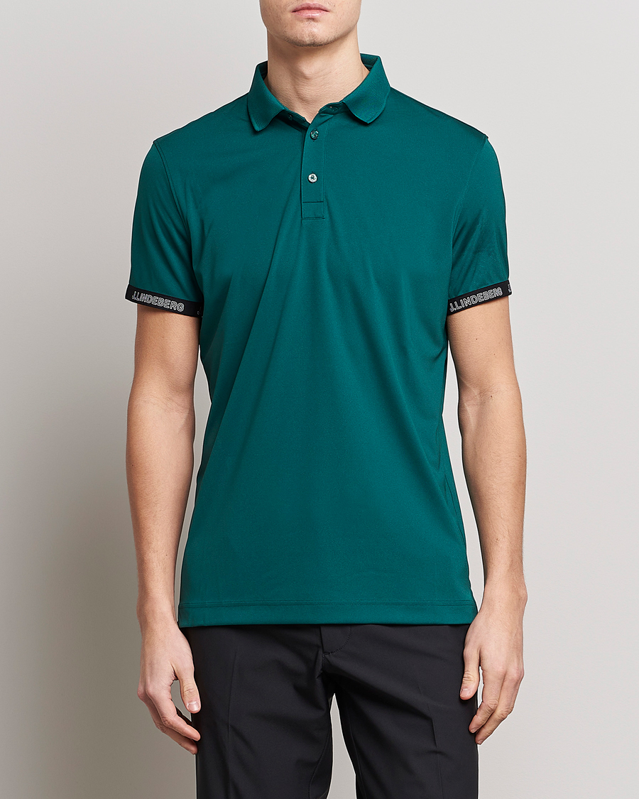 Herr | Pikéer | J.Lindeberg | Guy Regular Fit Polo Rain Forest
