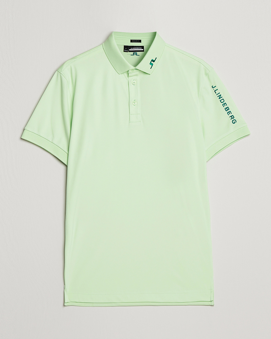 Herr | Pikéer | J.Lindeberg | Tour Tech Regular Fit Polo Patina Green