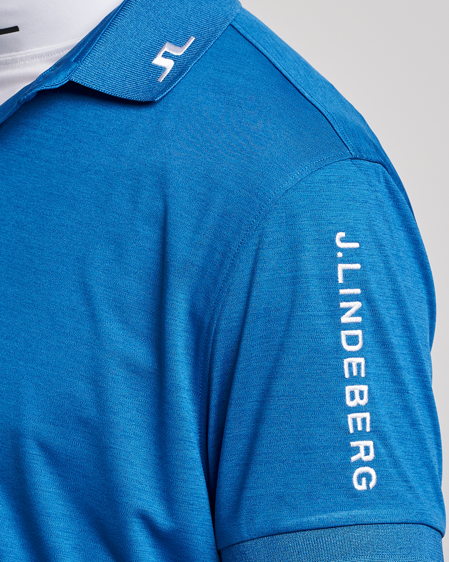 Herr | Pikéer | J.Lindeberg | Tour Tech Regular Fit Polo Lapis Blue Melange