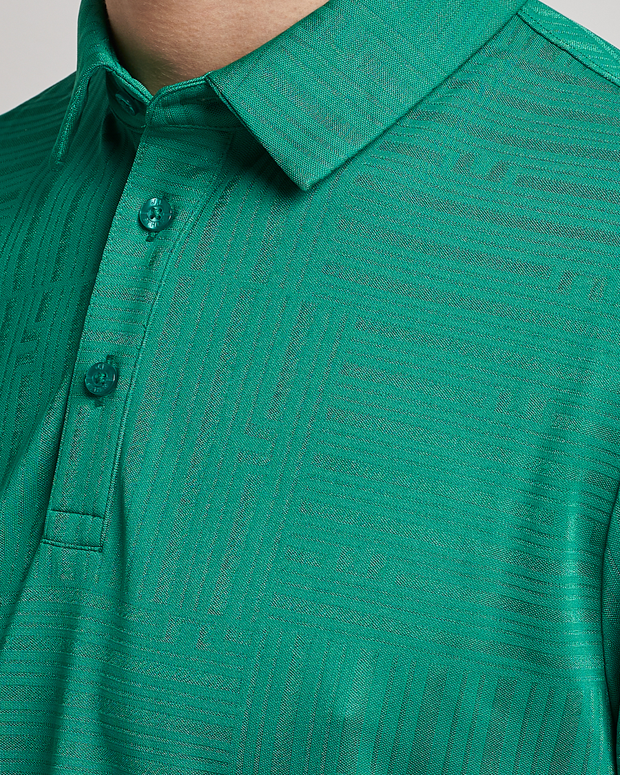 Herr | Pikéer | J.Lindeberg | Alfred Mesh Jacquard Regular Fit Polo Bosphorus