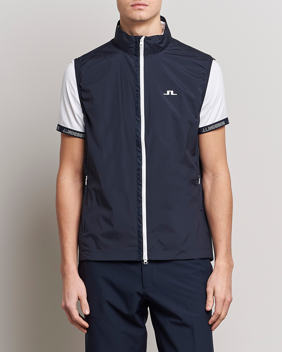 Herr | Västar | J.Lindeberg | Ash Light Packable Vest Navy
