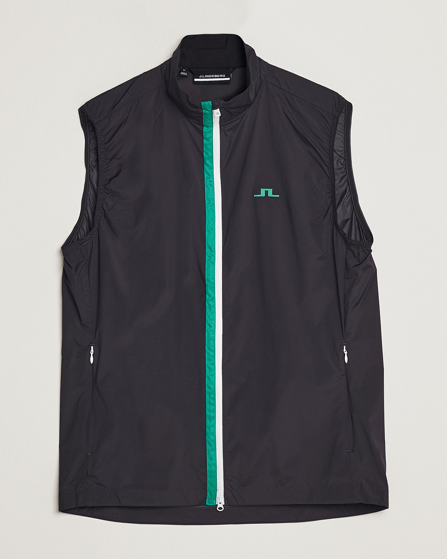 Herr | Västar | J.Lindeberg | Ash Light Packable Vest Rain Forest