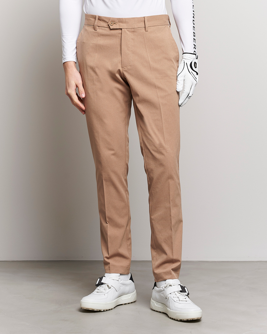Herr | Byxor | J.Lindeberg | Vent Golf Trousers Tiger Brown