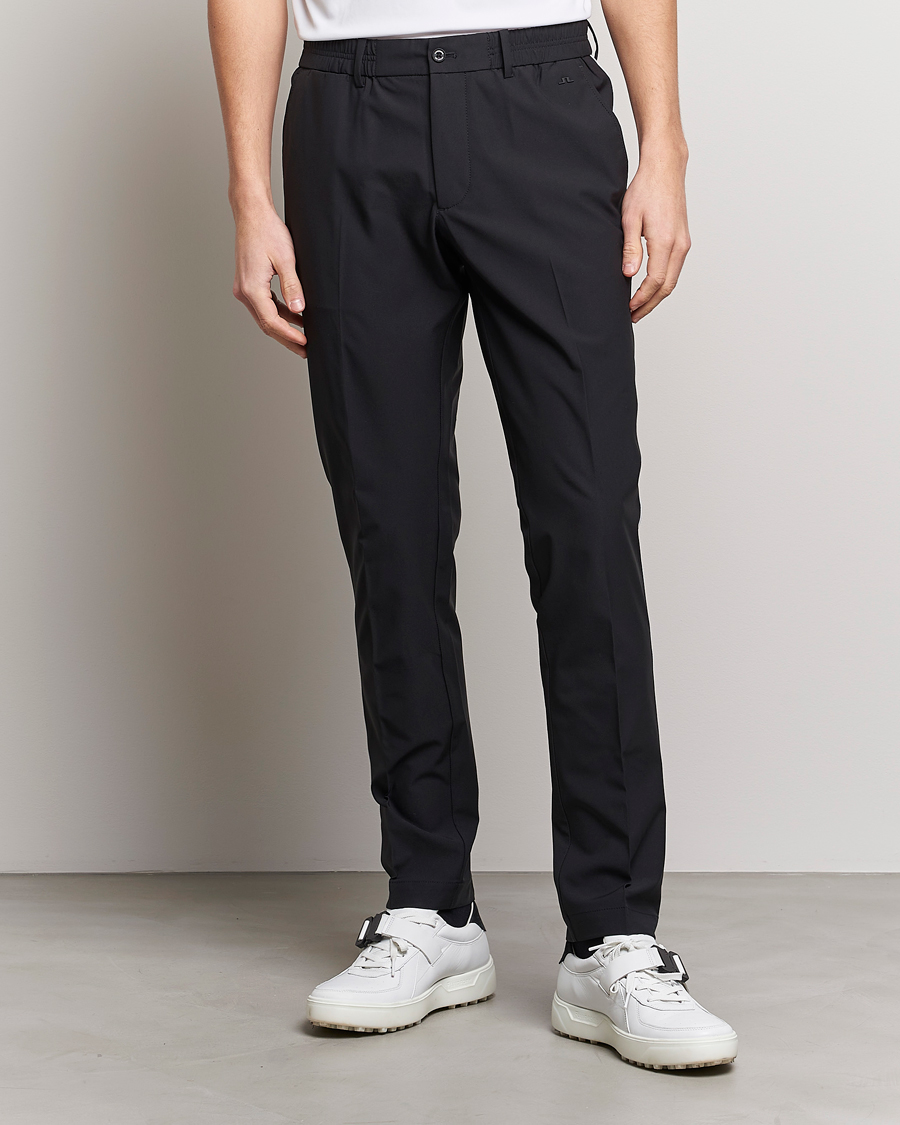 Herr | Byxor | J.Lindeberg | Stuart Stretch Stripe Golf Trouses Black