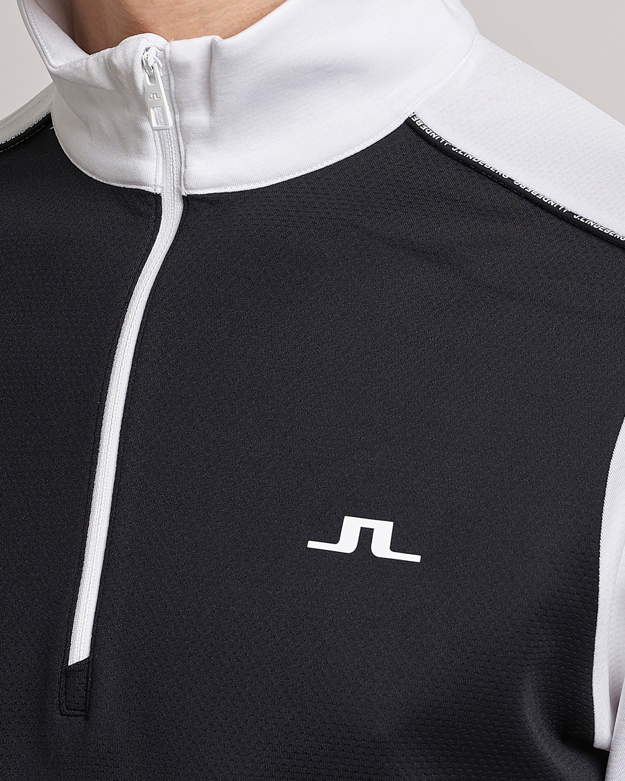 Herr | Tröjor | J.Lindeberg | Terry Mid Layer Half Zip White