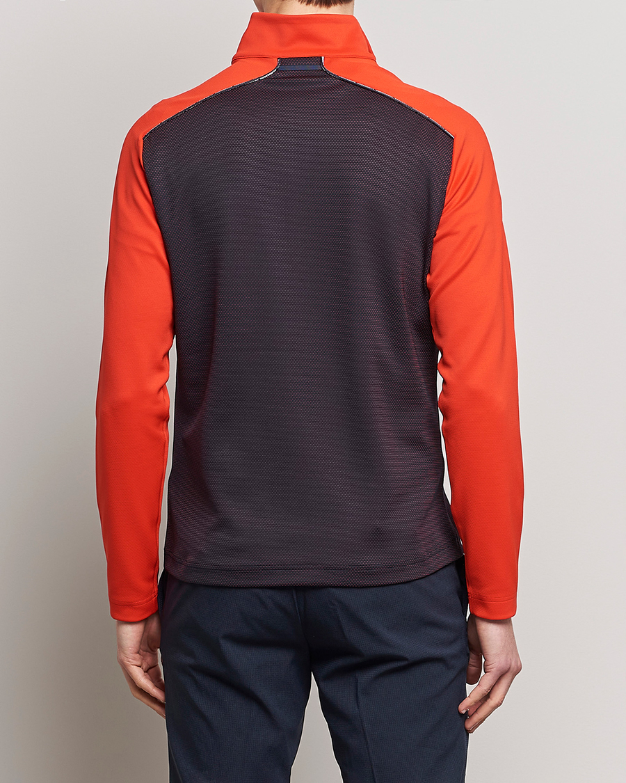 Herr | Tröjor | J.Lindeberg | Terry Mid Layer Half Zip Fiery Red