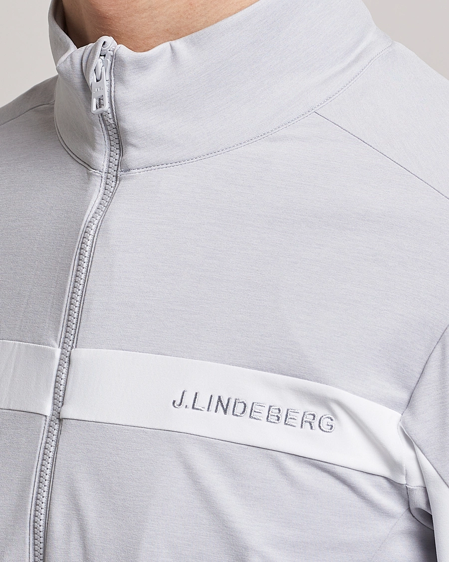Herr | Tröjor | J.Lindeberg | Jarvis Mid Layer Full Zip Light Grey Melange