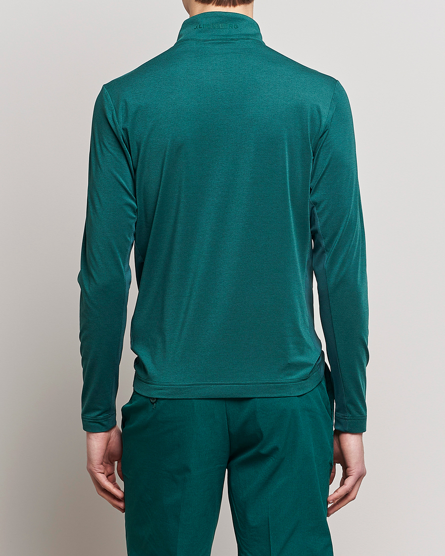 Herr | Tröjor | J.Lindeberg | Luke Mid Layer Half Zip Rain Forest Melange