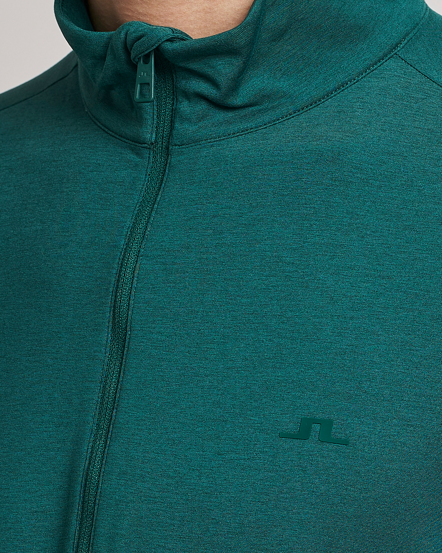 Herr | Tröjor | J.Lindeberg | Luke Mid Layer Half Zip Rain Forest Melange