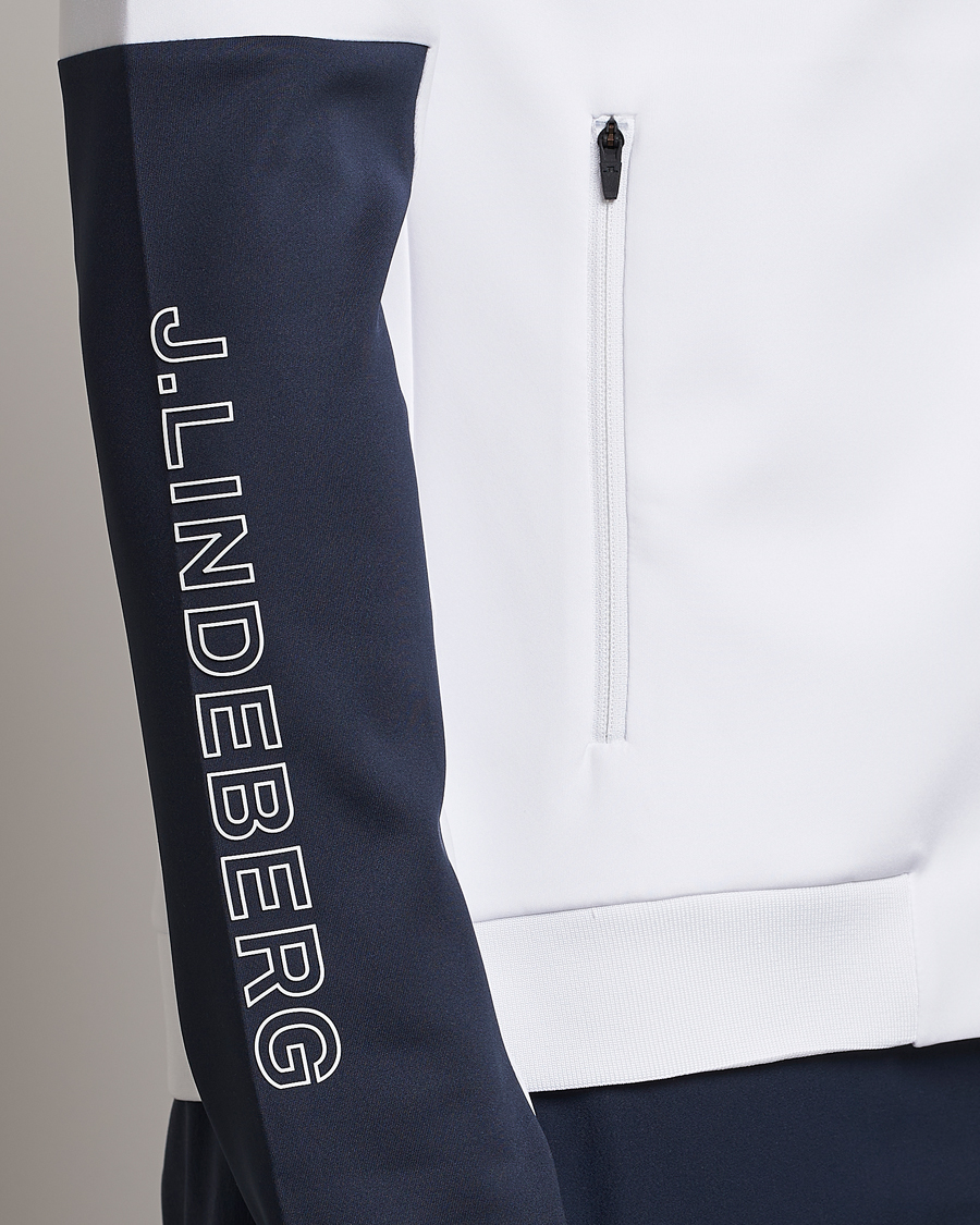 Herr | Jackor | J.Lindeberg | Lazarus Mid Layer Full Zip White