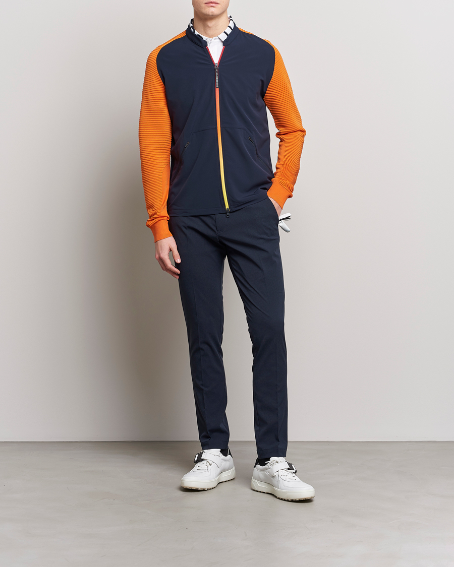Herr | Jackor | J.Lindeberg | Rolf Hybrid Knitted Jacket Navy