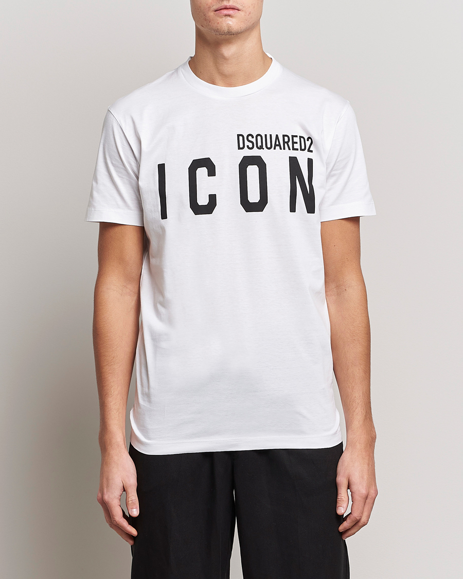 Herr | T-Shirts | Dsquared2 | Icon Logo Tee White