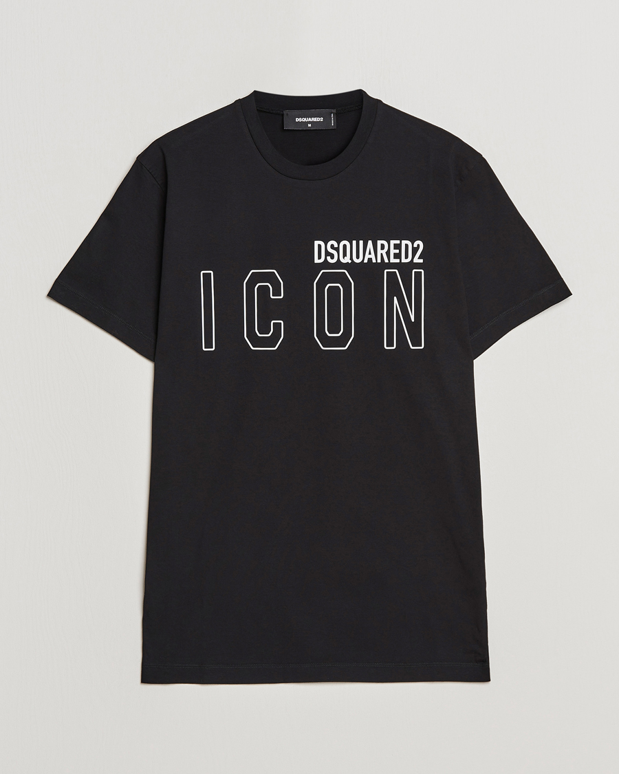 Herr | T-Shirts | Dsquared2 | Icon Transparent Logo Tee Black