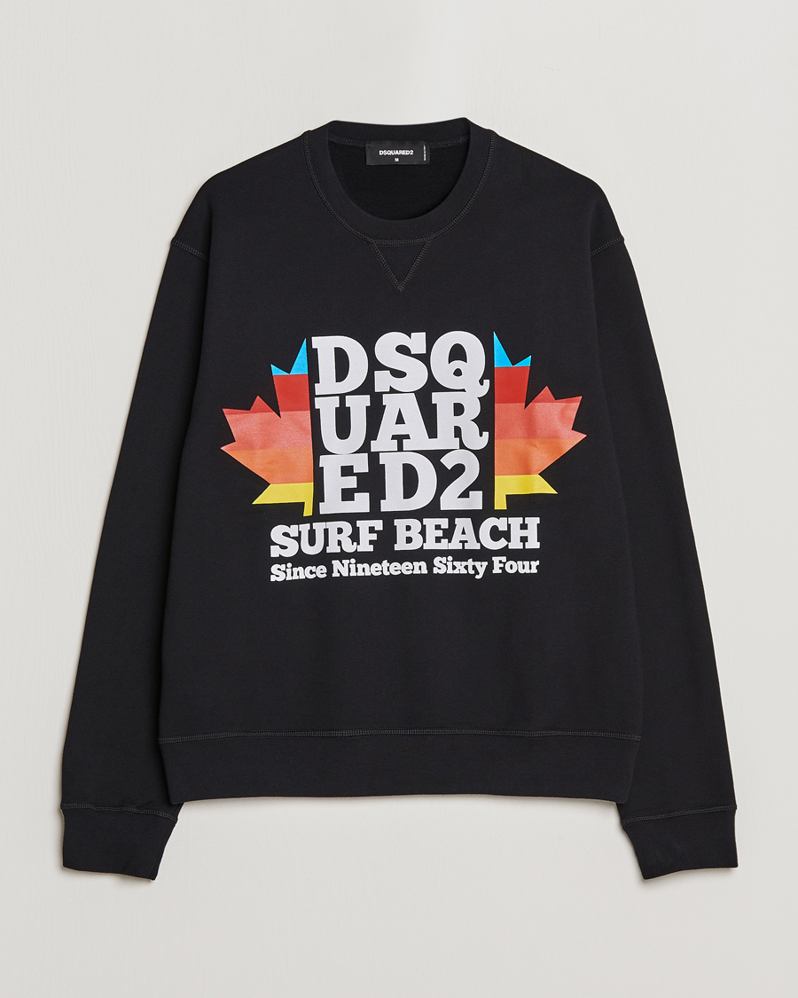 Herr | Tröjor | Dsquared2 | Surf Beach Sweatshirt Black