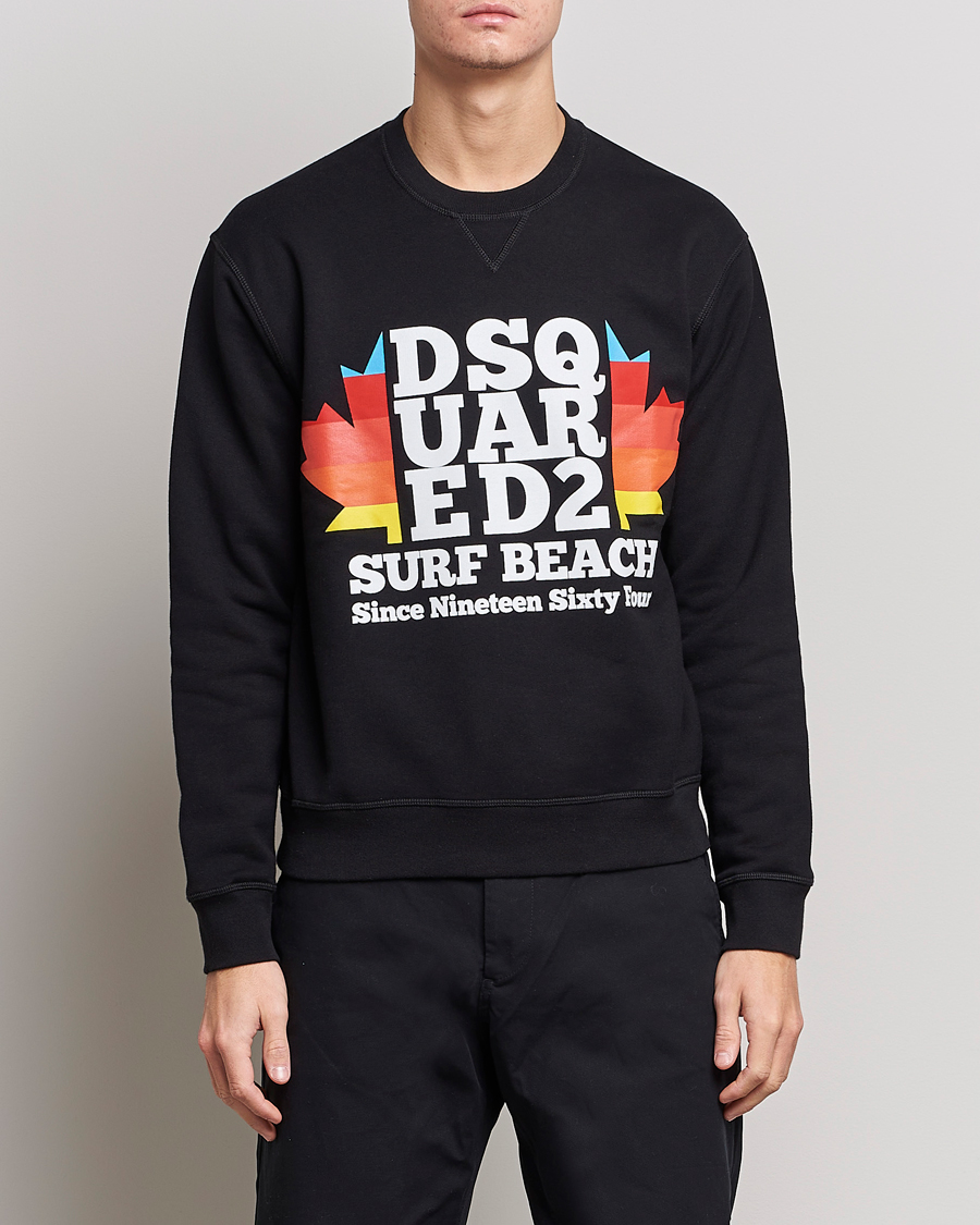 Herr | Tröjor | Dsquared2 | Surf Beach Sweatshirt Black