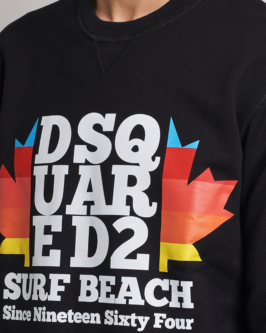 Herr | Tröjor | Dsquared2 | Surf Beach Sweatshirt Black