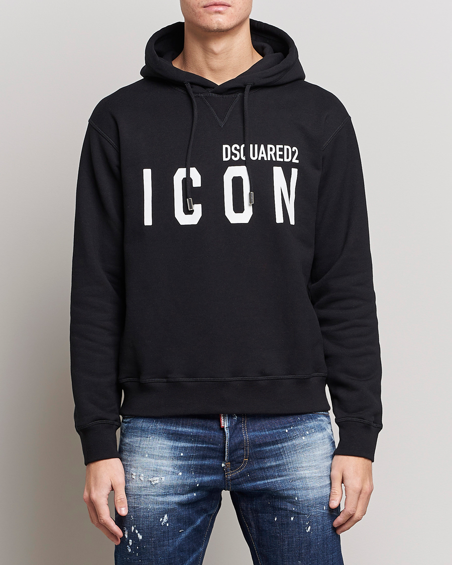 Men | Dsquared2 | Dsquared2 | Icon Logo Hoodie Black