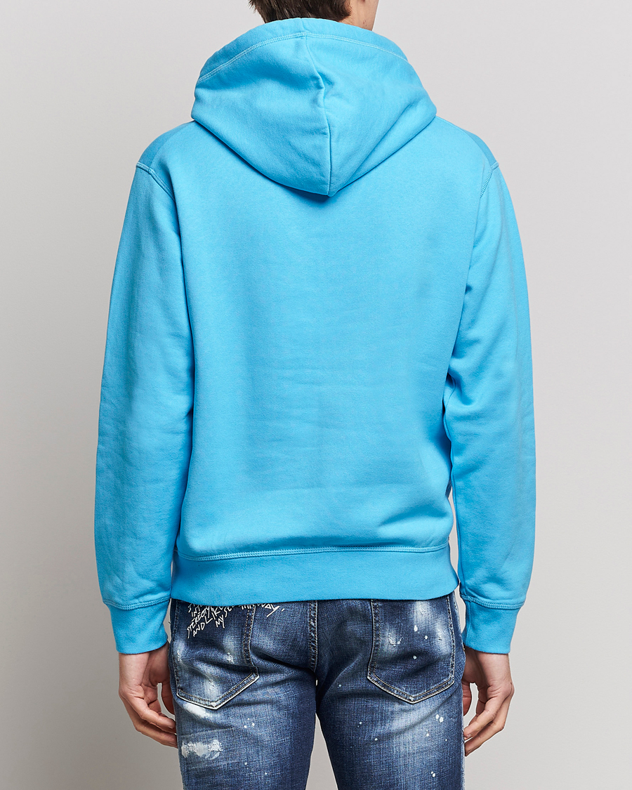 Herr | Tröjor | Dsquared2 | Icon small Logo Hoodie Blue Miami