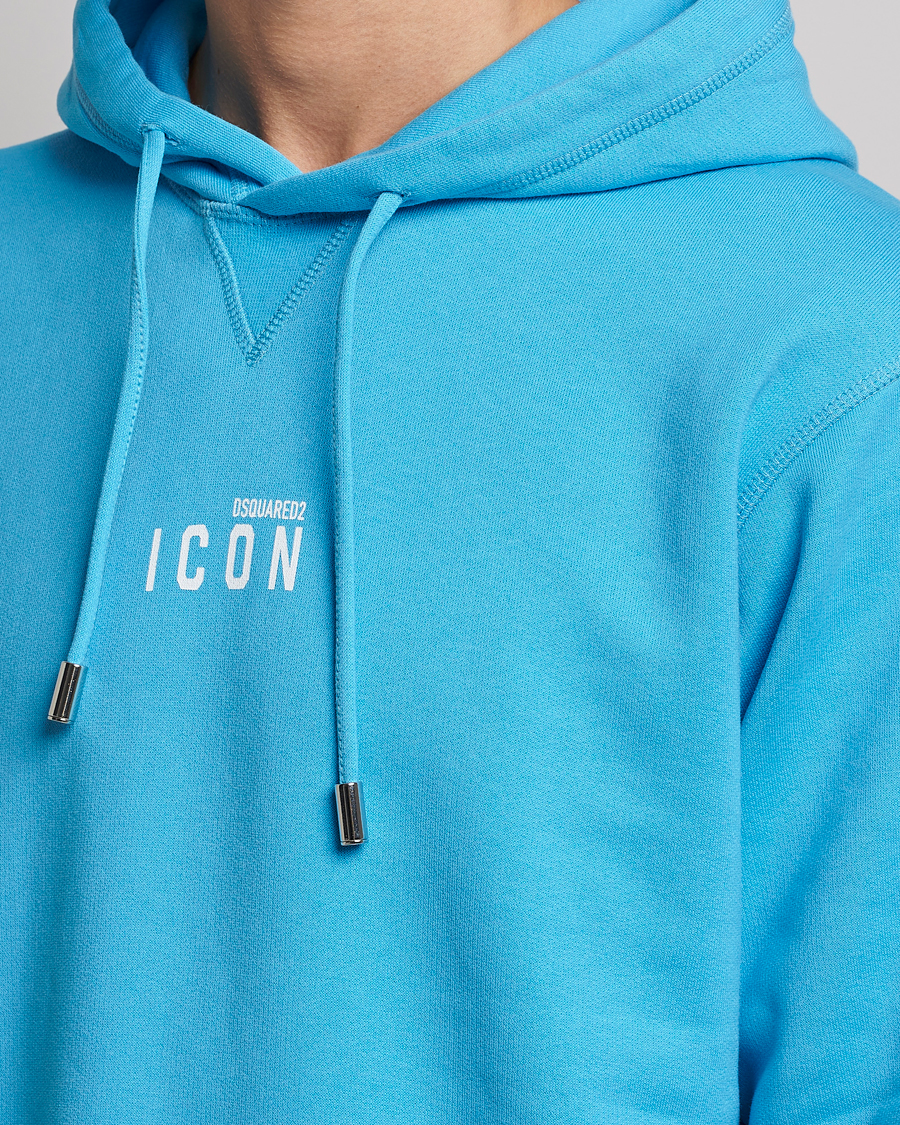 Herr | Tröjor | Dsquared2 | Icon small Logo Hoodie Blue Miami