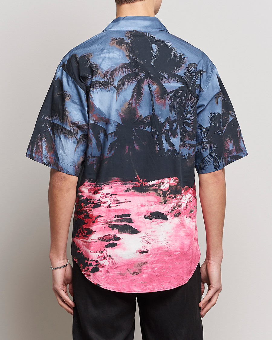 Herr | Skjortor | Dsquared2 | Palm Tree Bowling Shirt Purple