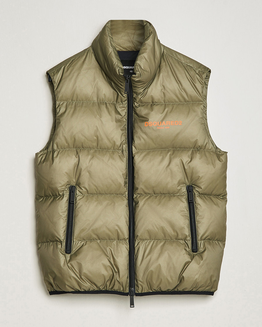 Herr | Västar | Dsquared2 | Down Puffer Vest Military Green