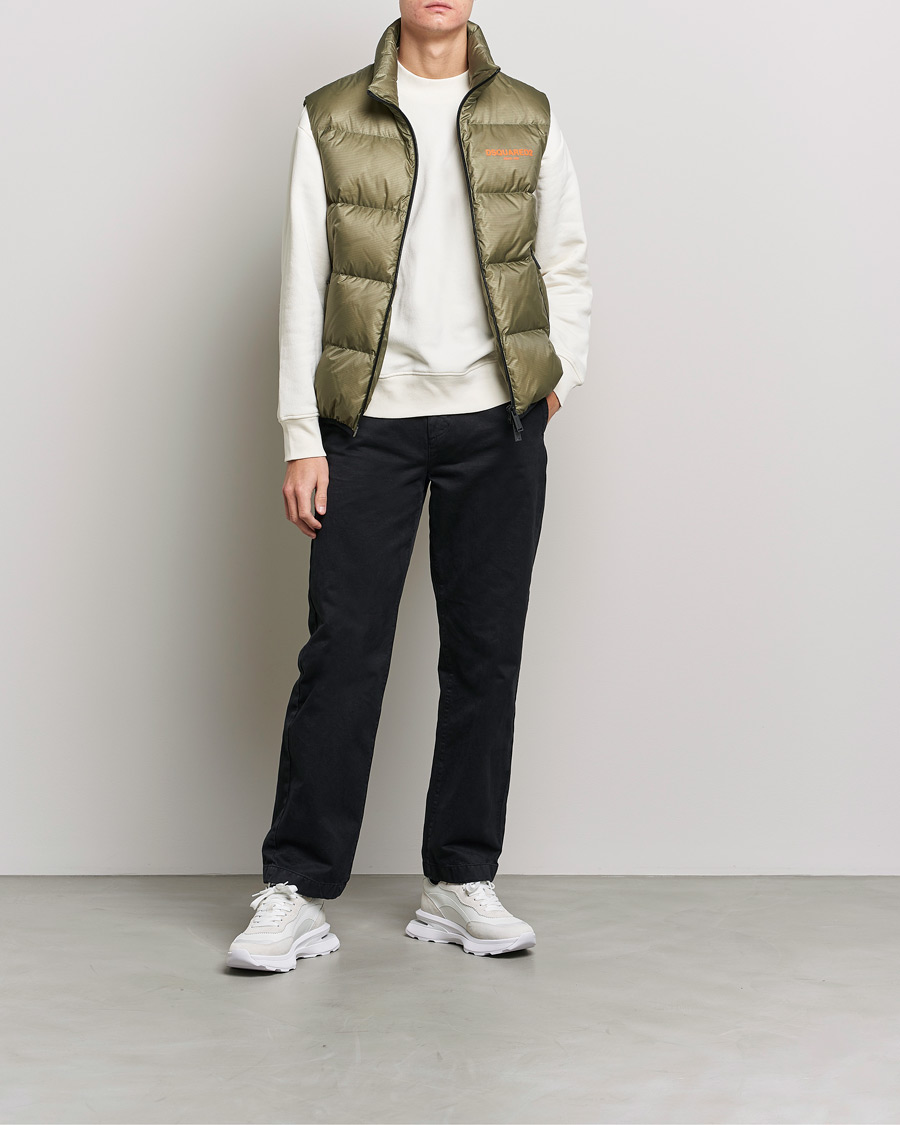 Herr | Dsquared2 | Dsquared2 | Down Puffer Vest Military Green