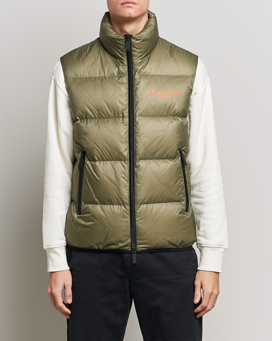 Herr | Västar | Dsquared2 | Down Puffer Vest Military Green