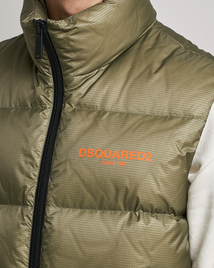 Herr | Västar | Dsquared2 | Down Puffer Vest Military Green