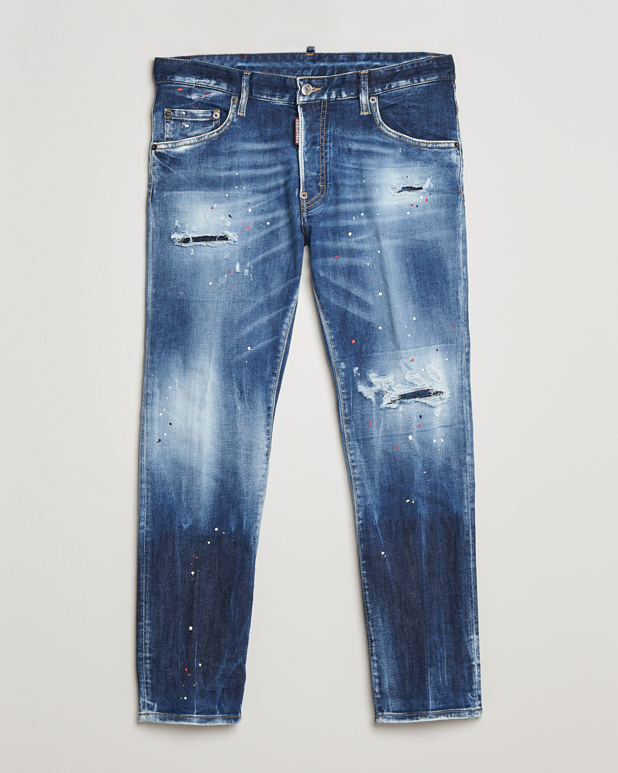 Herr | Jeans | Dsquared2 | Skater Jeans Deep Blue Wash