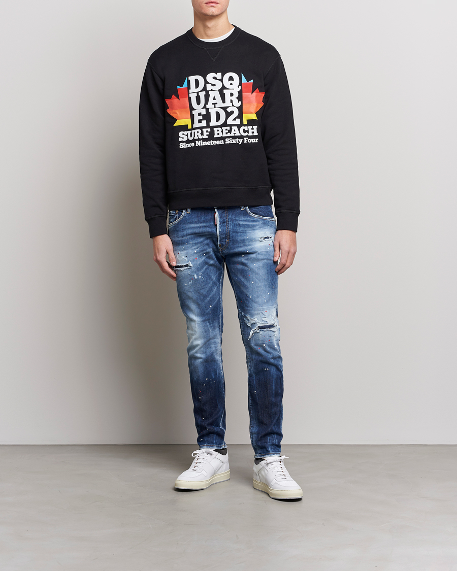 Herr | Jeans | Dsquared2 | Skater Jeans Deep Blue Wash