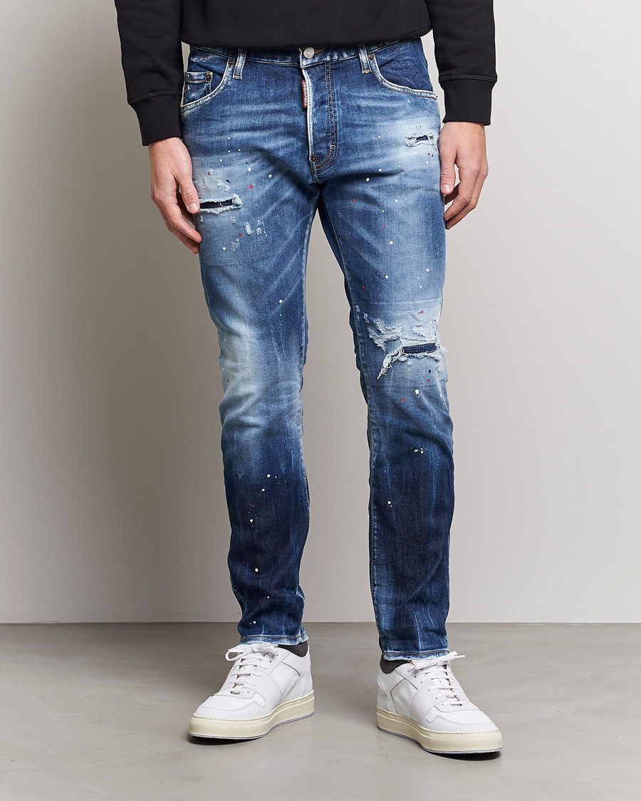 Herr | Jeans | Dsquared2 | Skater Jeans Deep Blue Wash