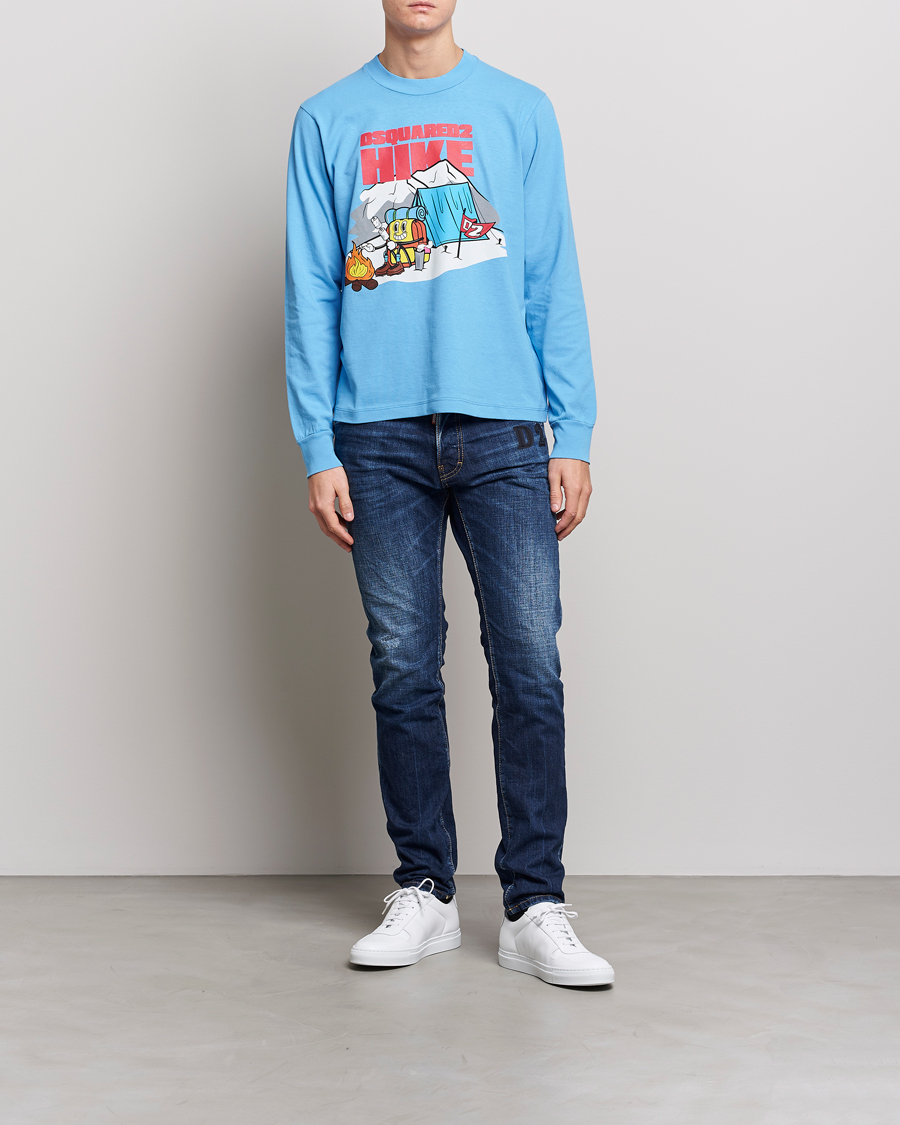 Herr | Jeans | Dsquared2 | Skater Jeans Dark Blue Wash