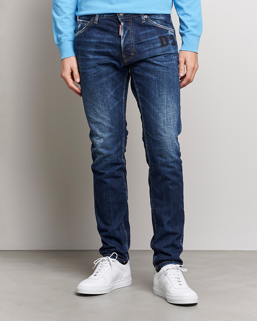 Herr | Jeans | Dsquared2 | Skater Jeans Dark Blue Wash