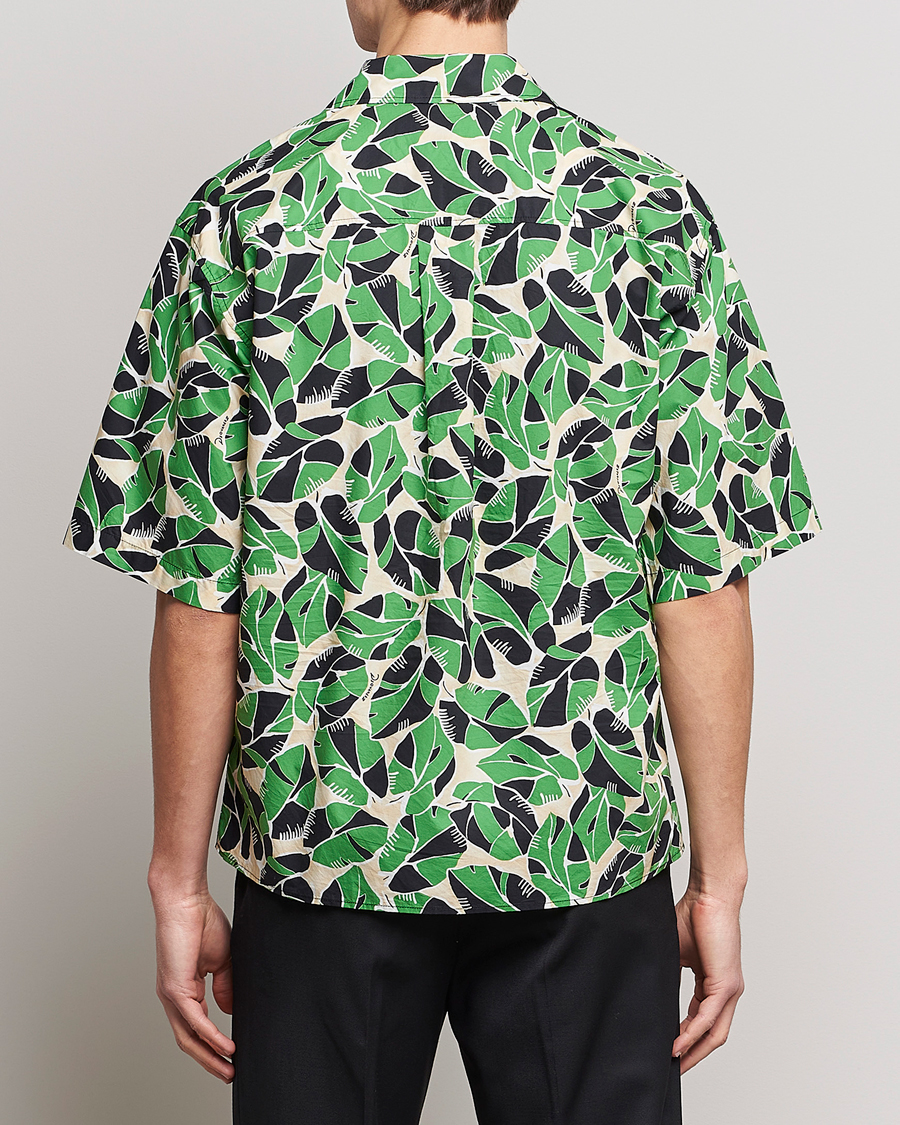 Herr | Skjortor | Dsquared2 | Printed Bowling Shirt Beige/Green