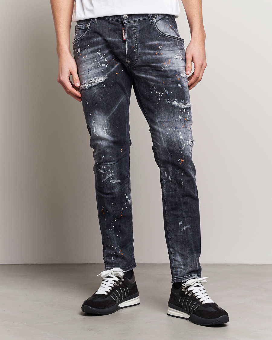 Herr | Svarta jeans | Dsquared2 | Skater Jeans Black Wash