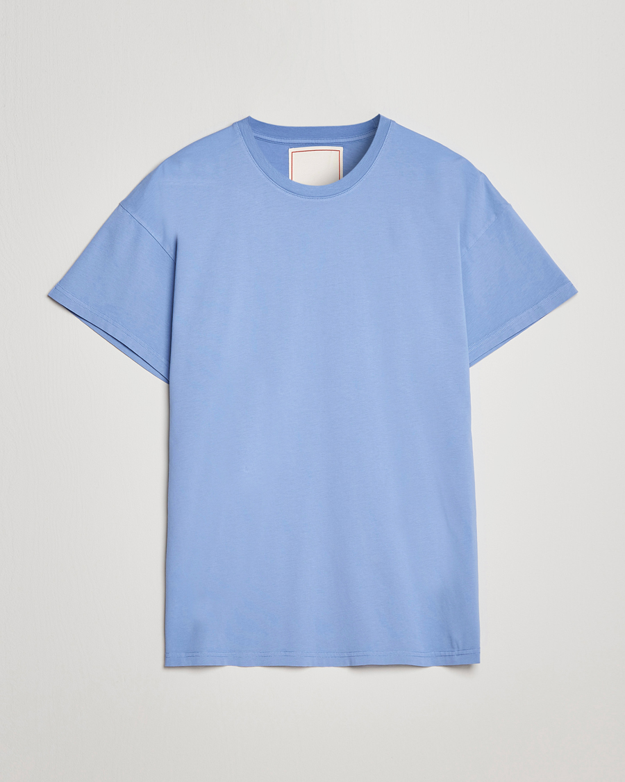 Herr | T-Shirts | Jeanerica | Marcel Crew Neck T-Shirt Sky Blue