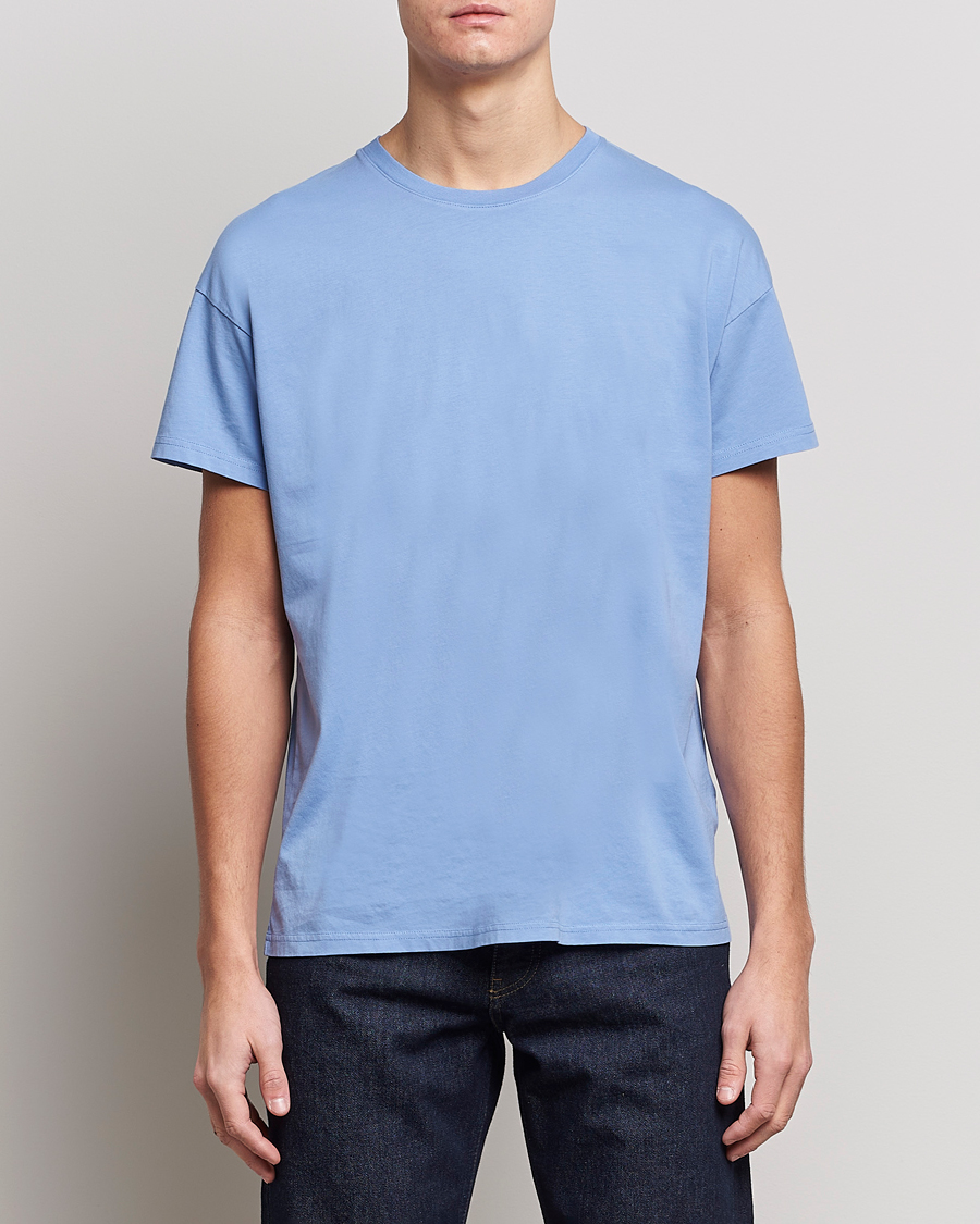 Herr |  | Jeanerica | Marcel Crew Neck T-Shirt Sky Blue