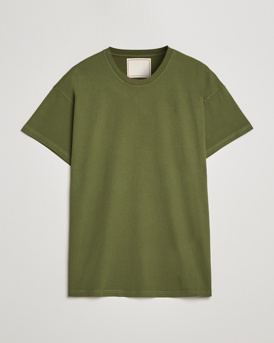 Herr | T-Shirts | Jeanerica | Marcel Crew Neck T-Shirt Army Green