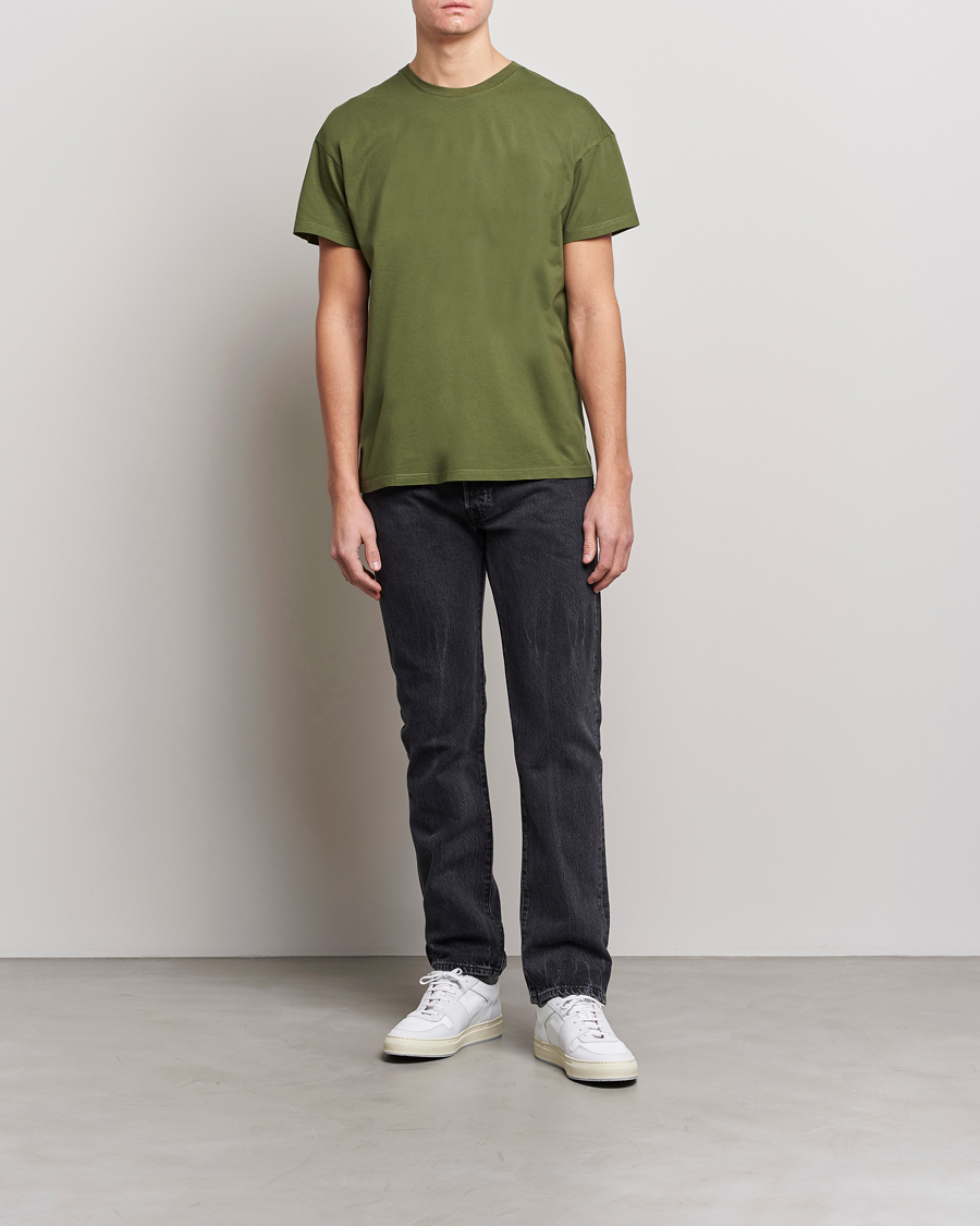 Herr | T-Shirts | Jeanerica | Marcel Crew Neck T-Shirt Army Green