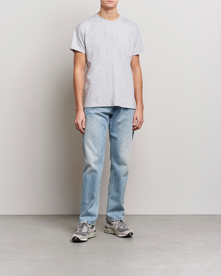 Herr | T-Shirts | Jeanerica | Marcel Crew Neck T-Shirt Light Grey Melange