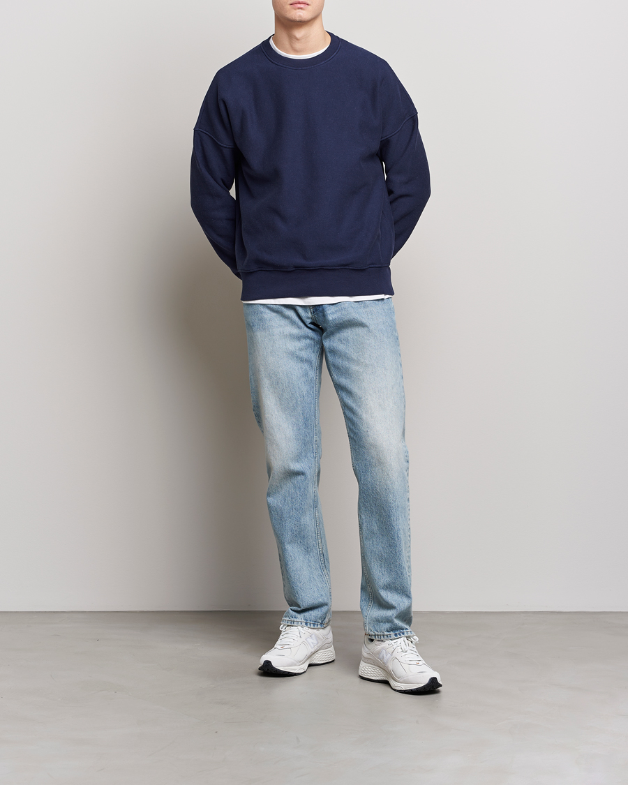 Herr | Tröjor | Jeanerica | Paule Crew Neck Sweatshirt Dark Navy