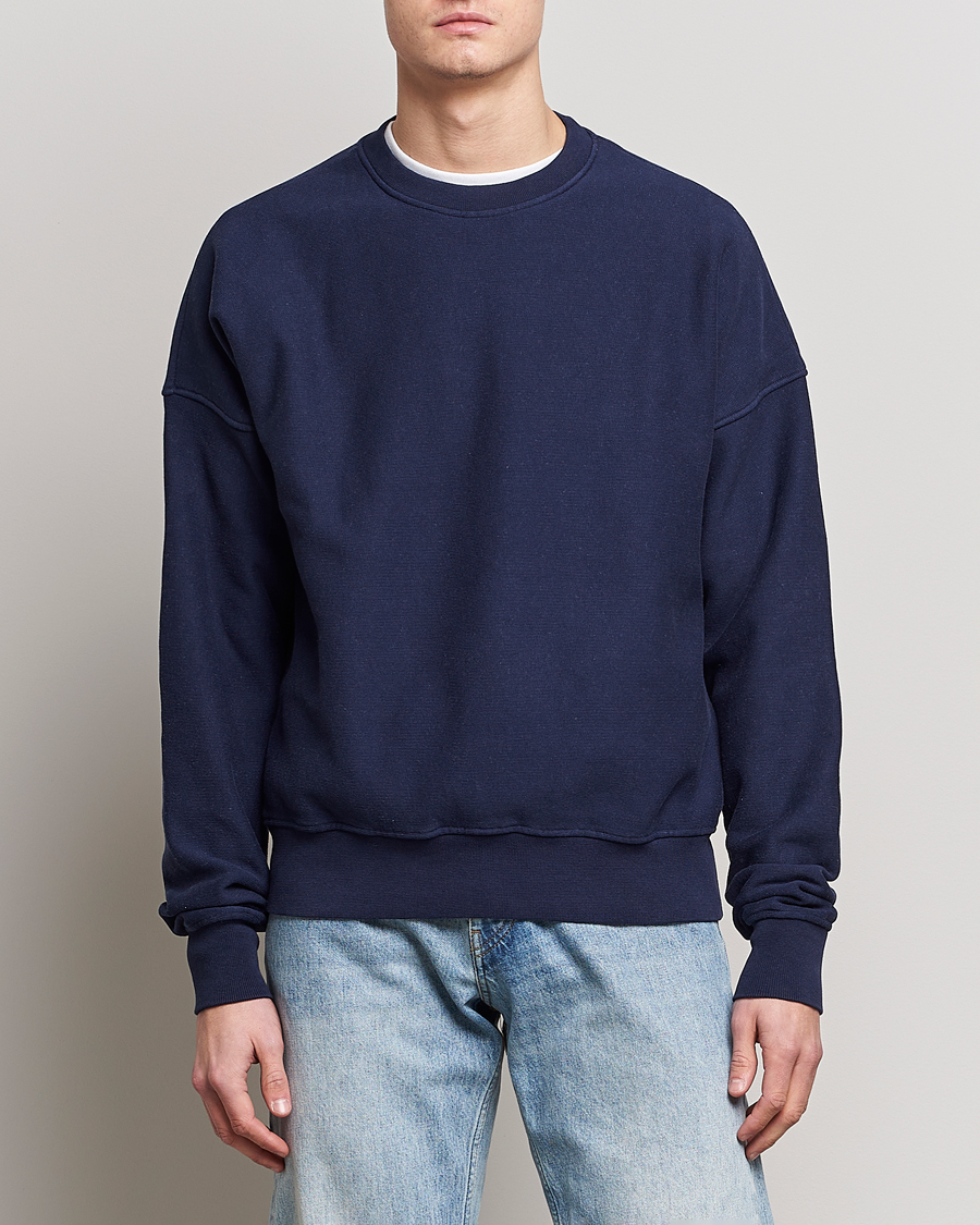Herr | Tröjor | Jeanerica | Paule Crew Neck Sweatshirt Dark Navy