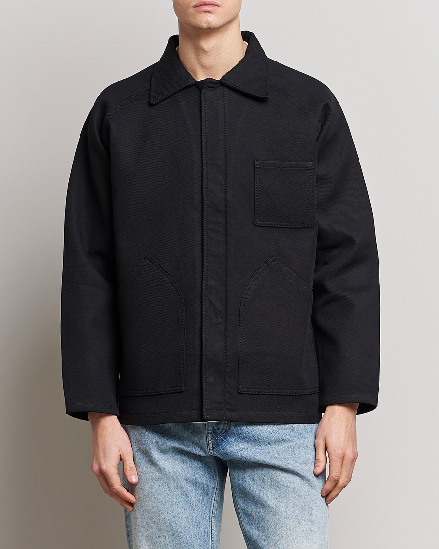 Herr | Jackor | Jeanerica | Tom Heavy Workwear Shirt Jacket Black
